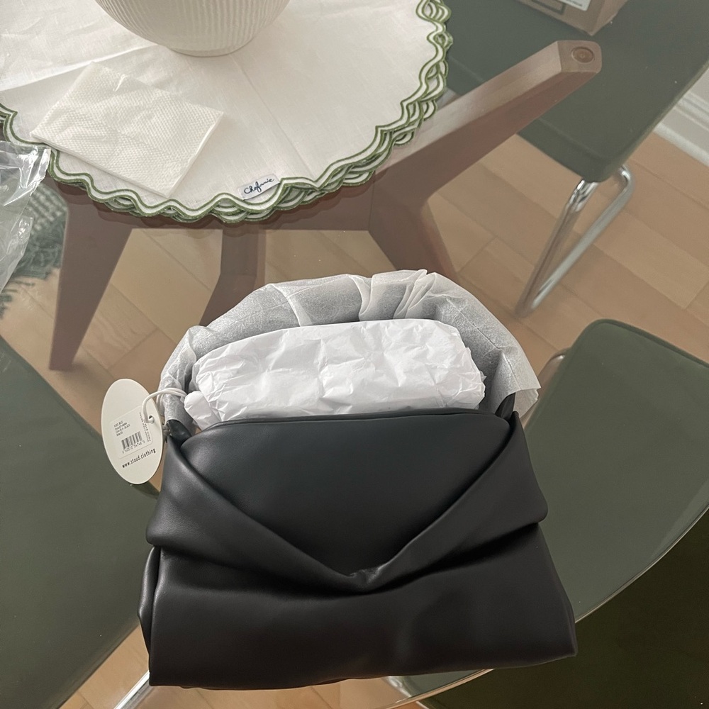 NWT black kiss bag from Staud comes with dust bag